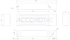 ML-194K Электромагнитные замки ACCORDTEC, 500 кг, накладной под покраску